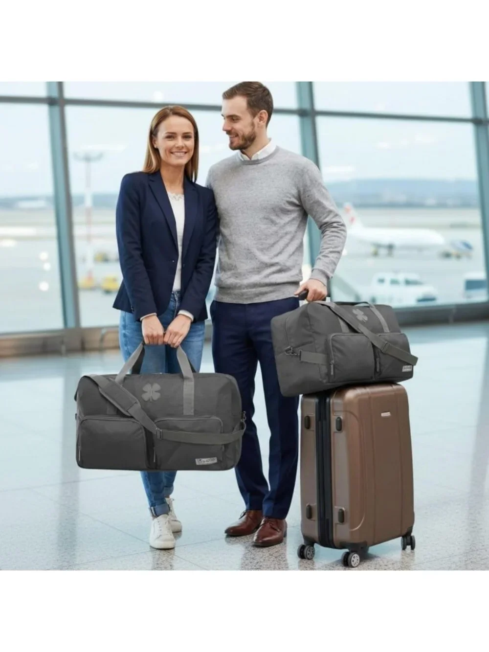 Spacious Foldable Weekender Duffle Bag | Lightweight Travel Overnight Bag